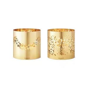 Anillo para Servilletas de Metal Dorado Brillante con Diseño de Hoja Plegable, Moderno, Ecológico y Duradero para Fiestas - Product Image 6