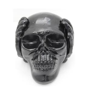 Nouveau porte-bougie décoratif en aluminium noir mat bougeoir PC pour table et décoration d'halloween à la main - Product Image 2