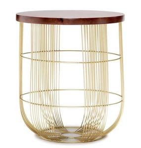 Mesas de alambre metálico artesanales de aspecto moderno con acabado personalizado ideal para decoración de sala de estar o patio - Product Image 4