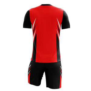 Uniforme de fútbol de ropa deportiva de servicio OME para hombres, Kit de uniforme de fútbol de equipo adulto de media manga con cuello redondo de Color rojo - Product Image 2