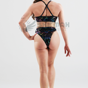 กางเกงขาสั้นเต้นรำเสาที่มีคุณภาพสูงพร้อมที่จับยืดและระบายอากาศเหมาะสำหรับฟรีสไตล์ที่ทนทานและสวมใส่สบาย - Product Image 4