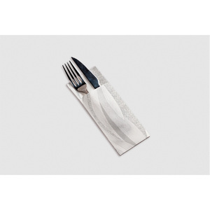 Serviettes de table Kanguro imprimées ambre, gris, 32x40cm, en tissu doux et absorbant, 600 pièces, B2B - Product Image 1