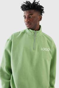 New Men's Flared Customized Stack Sweatpants Casual Oversized <b>1</b>/4 <b>Zip</b> Streetwear Baggy <b>Sweatshirt</b> Unisex Jogging Tracksuits Wear - Product Image 3