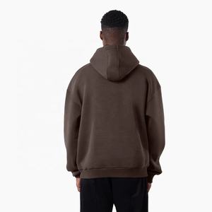 Pull à capuche en éponge française surdimensionné sans ficelle pour hommes taille XS printemps bouffée impression vêtements en tissu polaire vente en gros - Product Image 2