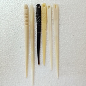 Aiguilles à tricoter en os sculptées à la main sur mesure, idéales pour les magasins d'artisanat à aiguilles pour la revente, adaptées à l'artiste en fibre - Product Image 2