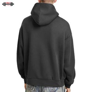 Sudadera con capucha holgada de invierno con logotipo personalizado Boxy Drop Shoulder Oversized Essentials Organic Cotton Fleece Luxury Streetwear - Product Image 6