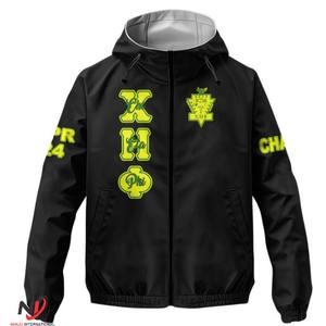 Custom Wholesale Chi Eta Phi Men's Waterproof Outdoor Jackets <b>Wind</b> Breaker with polyester Warmth Polyester Zipper jacket - Product Image 5