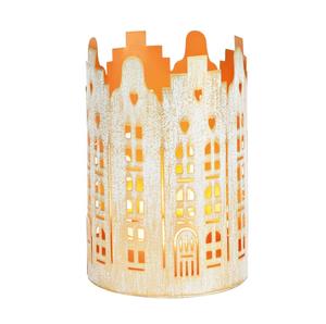 Ensemble de petites bougies votives en acier aux textures uniques idéales pour les espaces de table de vacances et l'ambiance festive intérieure - Product Image 3