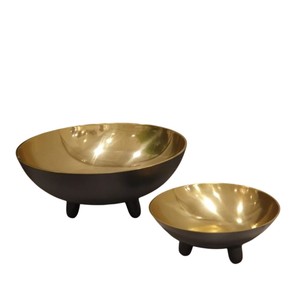 Cuenco de latón negro dorado Vintage, cuenco de Chocolate, cuencos decorativos modernos de Metal para servir, para decoración del hogar y regalos - Product Image 1