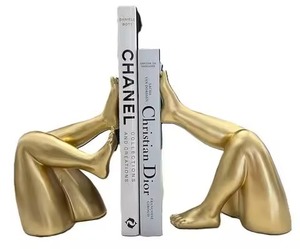 ชุดที่คั่นหนังสือสับปะรดสีทองสุดหรู2ชิ้นสำหรับโฮมออฟฟิศและการตกแต่งชั้นวางหนังสือที่มีสไตล์ทำด้วยมือจากอินเดีย - Product Image 5