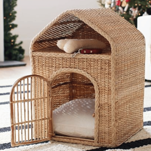 Rotin naturel de haute qualité tissé à la main Pet House Design moderne accessoire de lit pour animaux de compagnie pour animaux de compagnie en gros du Vietnam - Product Image 2