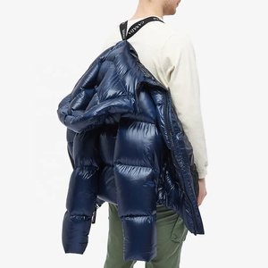 Veste d'hiver surdimensionnée imperméable pour homme, chaude, grande taille, rembourrage matelassé, fermeture éclair sur le devant, style Moncl Er, décontractée, coupe-vent - Product Image 3