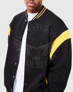 Custom Embroidery <b>Vintage</b> <b>Varsity</b> <b>Jackets</b> for Men High Quality Heavy Weight Oversize Winter <b>Jacket</b> Men's Clothing - Product Image 3