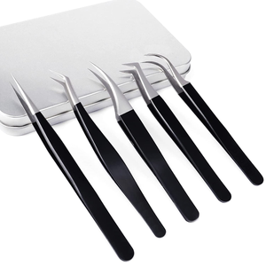 Ensemble de pinces à épiler antistatiques en acier inoxydable Offre Spéciale Outils d'assemblage pris en charge OEM/ODM - Product Image 2