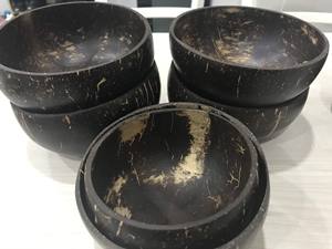 Cuencos de cáscara de coco grabados a mano de alta calidad, cuencos de coco de bambú ecológicos, venta al por mayor, Exportación de Vietnam lista - Product Image 5