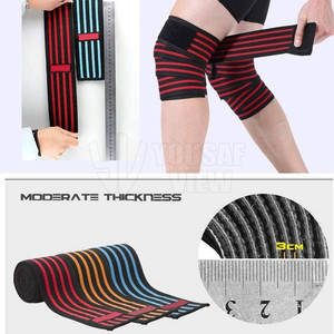 Nouveau bonne qualité genou haltérophilie genouillères Top qualité entraînement haltérophilie genouillères - Product Image 3