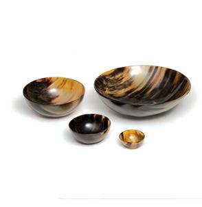 Plato de cuerno de búfalo natural para afeitar formas ovaladas y redondas modernas rústicas para fiestas - Product Image 2