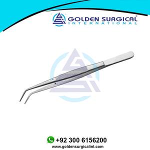 Pinzas Dentales de Algodón, Pinzas de 8 Pulgadas, Fórceps con Punta Serrada, Instrumentos de Acero Inoxidable |   Instrumentos Quirúrgicos para Apósitos - Product Image 6