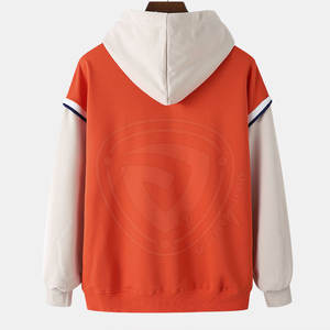 เสื้อฮู้ดดี้ลำลองผู้ชายสำหรับฤดูหนาว ขายตรงจากโรงงาน ผ้าฝ้าย 100% สีพื้น ปักโลโก้ได้  ผ้าฟลีซ มีกระเป๋า  คอฮู้ด ทรงหลวม - Product Image 2