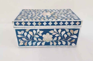 Caja de Joyería de Madera con Incrustaciones de Nácar Hecha a Mano, Rectangular y Redonda, Estuche de Almacenamiento para Collares, Caja de Regalo para Empaque de Regalos Premium - Product Image 3