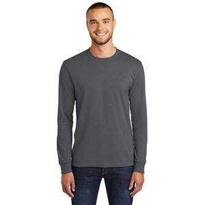 Men's <b>Long</b> Sleeve Crew Neck <b>Tee</b> T <b>Shirt</b> 60% Organic Pima Cotton 40% Polyester Direct Factory Sublimation - Product Image 4