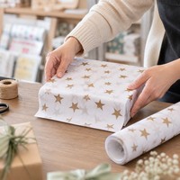 Papier d'emballage jetable écologique enduit de cire, résistant à la graisse et à l'eau, fabriqué à partir de matériaux recyclés - Emballage durable