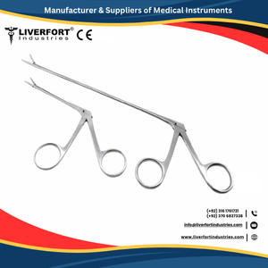 Juego de 2 piezas al por mayor de fábrica, pinzas de oreja de cocodrilo, dentadas, instrumentos quirúrgicos ENT de 3,5 ''y 5,5'', CE de acero inoxidable alemán - Product Image 3