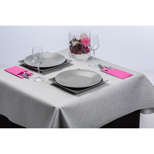 Nappe Grise 100x100cm Alba Plus Extrafabric, Adaptée aux tables de 96x96cm, B2B - Product Image 1
