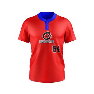 Venta al por mayor de impresión por sublimación personalizada barato en blanco 100% poliéster manga corta mujeres Softball uniforme de béisbol - Product Image 5