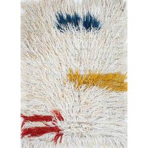 Alfombra de Lana Zuri Ivory Pae-287, Tejida a Mano con Patrón Abstracto, para Sala de Estar, Entrada, Pasillo o Espacios Rectangulares - Product Image 1