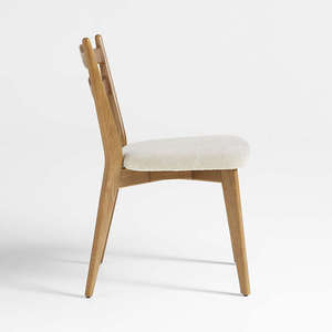 Modern Hazel <b>Brown</b> Wood <b>Dining</b> <b>Chair</b> Teak Mahogany Design for Hotels Apartments Malls - Product Image 3