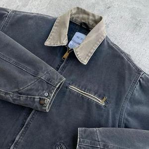 Chaqueta de Trabajo de Lona Reversible con Cierre Frontal para Exteriores, Estilo Camionero, 12 oz, Detroit Bomber, para Hombre, Personalizable OEM, Superventas - Product Image 5