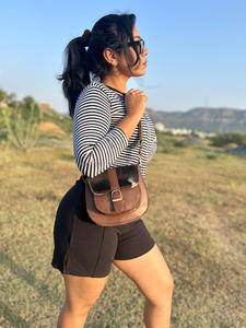 Nouveau Style occidental cheveux sur cacher fourrure cuir sacs à bandoulière haute qualité à la mode véritable fourrure de vachette cuir fronde côté sac à main - Product Image 4