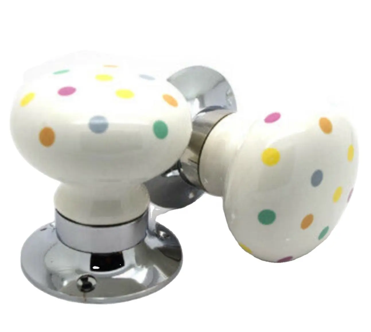 Colour full Dots Ceramic Knobs Vintage Beautiful Mortice Lock Ceramic Door Knobs Handle [ MLH 108]
