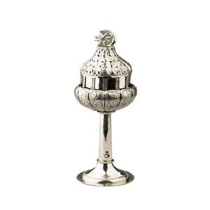 Nouveau brûleur d'encens arabe en nickel fini Ramadan et décoration de l'Aïd support d'encens de style unique et brûleur de parfum - Product Image 1