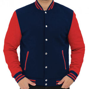 Veste en cuir de baseball Street Plus, nouvelle veste coupe-vent brodée avec lettres, style hip-hop américain, veste décontractée pour homme - Product Image 1