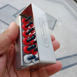 Kit de brocas quirúrgicas dentales de precisión, Manual de Metal, 6 uds., instrumentos, fresas de osseodensificación de acero inoxidable, certificado CE, Clase I - Product Image 3