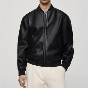 Vestes en cuir pour hommes en cuir de vache véritable entièrement personnalisées Fabriquées à Sialkot au Pakistan Prix bas en gros Veste pour hommes - Product Image 1