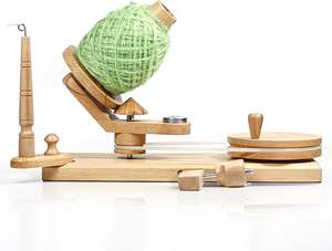 Enrollador de Hilo Manual de Madera para Tejer, Herramienta Manual para Enrollar Bolas de Hilo para Tejer a Crochet - Product Image 4