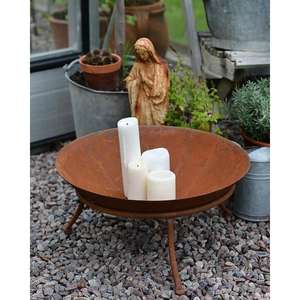 Pozo de fuego de jardín, soporte de cuenco Kadai de Metal rústico, fiestas de barbacoa, decoración de granja, soporte de hoguera, suministros decorativos para eventos - Product Image 2