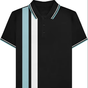 Nuevo diseño 2025, polos de Golf para hombre, camisetas polo de manga corta con impresión por sublimación personalizada, ropa deportiva para equipo, camisetas de entrenamiento - Product Image 1