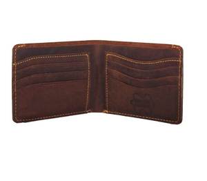 กระเป๋าสตางค์หนังแท้งานแฮนด์เมดพับแบบบางสุดหรูพร้อมการเย็บที่ทนทานเหมาะสำหรับผู้ชาย - Product Image 3