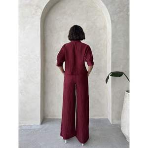 เสื้อผู้หญิงแบบจีบระบายประดับลายผีเสื้อ-เสื้อขายส่ง - Product Image 5