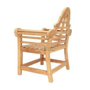 Silla de Jardín Malboro de Madera de Teca Sólida, Resistente a la Intemperie, Duradera, Cómoda, Ligera, Diseño Moderno y Minimalista para Parque - Product Image 3