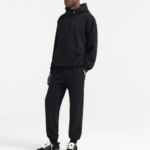 Chándales de Invierno para Hombre con Capucha, de Felpa Francesa de Alta Calidad, Estilo Desgastado, Estampado Puff, Algodón Suave, Diseño Sólido, 360 Gramos - Product Image 2