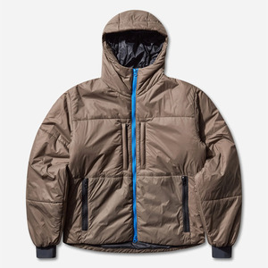 Veste matelassée pour homme 2025 avec col montant et design à capuche avec logo avant pour les activités de plein air en hiver-Confort et style ultimes - Product Image 1