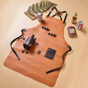 Tablier sans manches en cuir pour hommes de haute qualité avec logo personnalisé réutilisable et durable spécialisé dans le nouveau design chaud - Product Image 3