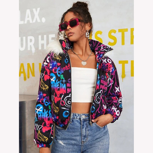 Winter Warm Women's Puffer <b>Jacket</b> High Quality Waterproof Solid Women's Bubble <b>Jacket</b> with Custom Logo - Product Image 5