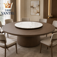 Table à manger moderne de luxe en marbre pour 8 personnes, idéale pour villas, hôtels, projets résidentiels, fournisseur d'usine, OEM, B2B