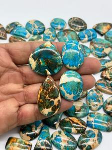 Piedra preciosa suelta de turquesa variscita azul Natural de alta calidad AAA + en forma de mezcla para lote de fabricación de joyas - Product Image 3